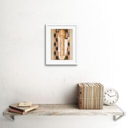 "Artery8 Wall Art Print Moser Jacob & Josef Furniture Vintage Advert Artwork Framed 9X7 Inch in White - Size: W7"" x H9""" - thumbnail 2