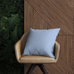 Warren Reed - Designer Pale Cornflour Blue Outdoor Cushion - Size: 60 cm x 60 cm - thumbnail 2