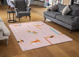 Benjamin Tate Design Surfers Rug in Natural - Size: Large - thumbnail 2