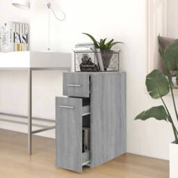 Berkfield Home Apothecary Cabinet Grey Sonoma 20x45.5x60 cm Engineered Wood - thumbnail 3