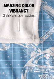 Star Trek Enterprise Blueprint Silky Touch Super Soft Throw Blanket 152 X 127 cm in White - thumbnail 4