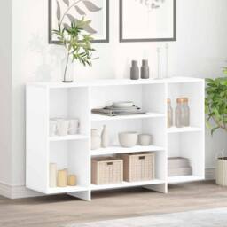 Berkfield Home Sideboard White 120x30x75 cm Engineered Wood - Size: 120 x 30 x 75 cm - thumbnail 2
