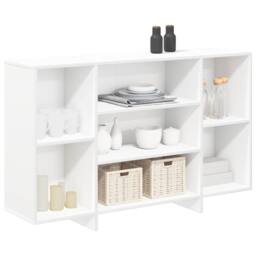 Berkfield Home Sideboard White 120x30x75 cm Engineered Wood - Size: 120 x 30 x 75 cm - thumbnail 4