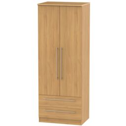 Ready Assembled 2 U Carlton 2 Door 2 Drawer Wardrobe (Ready Assembled) in Natural - thumbnail 1