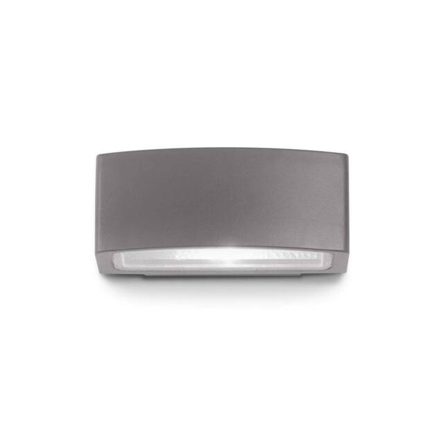 Netlighting Andromeda 1 Light Outdoor Small Up Down Wall Light Polished Chrome Anthracite IP55 E27 in Grey - image 1