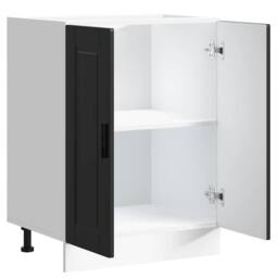 Berkfield Home Kitchen Base Cabinet¬†Porto Black Engineered Wood - thumbnail 5