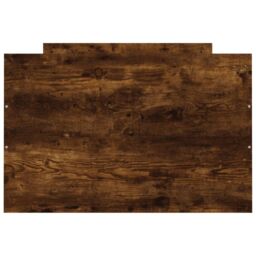 Berkfield Home Bed Frame with Headboard & Footboard Smoked Oak 75x190 cm Small Single in Brown - thumbnail 6