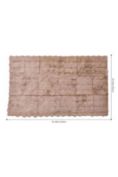 Garden Sanctuary Thick Soft Faux Knitted Sofa Cover in Brown - thumbnail 4