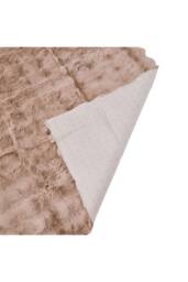 Garden Sanctuary Thick Soft Faux Knitted Sofa Cover in Brown - thumbnail 8