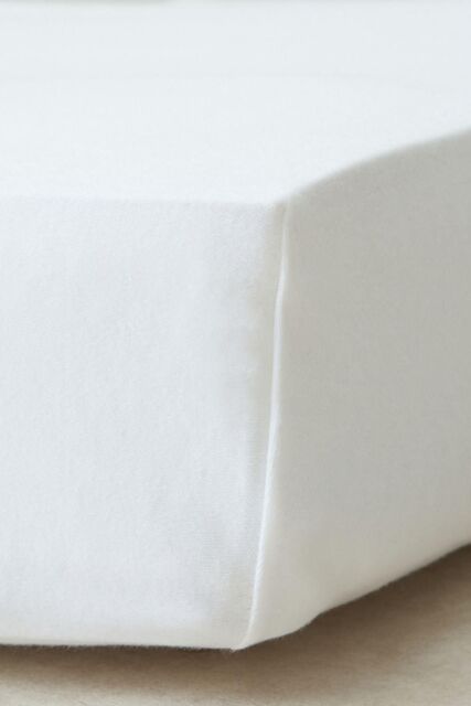 The Tiny Bed Company Premium Cotton Single Bed Fitted Sheet 190 x 90cm in White - Size: Junior - image 1