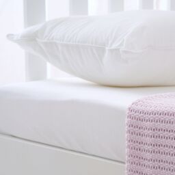 The Tiny Bed Company Premium Cotton Single Bed Fitted Sheet 190 x 90cm in White - Size: Junior - thumbnail 4