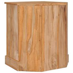 Berkfield Home Corner Sideboard 60x45x60 cm Solid Teak Wood in Brown - Size: 60 x 45 x 60 cm - thumbnail 5