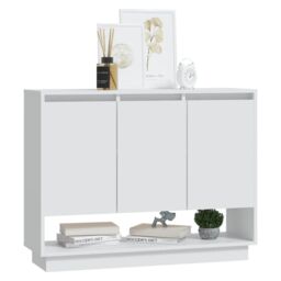 Berkfield Home Sideboard White 97x31x75 cm Engineered Wood - Size: 97 x 31 x 75 cm - thumbnail 4