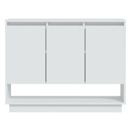 Berkfield Home Sideboard White 97x31x75 cm Engineered Wood - Size: 97 x 31 x 75 cm - thumbnail 5