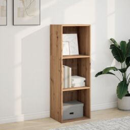 Berkfield Home Bookcase Artisian Oak 40x30x114 cm Engineered Wood in Brown - Size: 40 x 30 x 114 cm - thumbnail 3