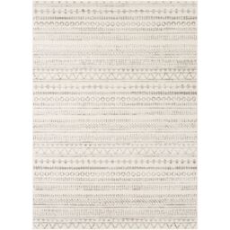 Livabliss Pisa-Geometric Grey Charcoal Off-White Living Dining Bedroom Rug in Light Grey - Size: 200 cm x 275 cm - thumbnail 2