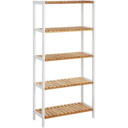 SONGMICS Bamboo 5 Tier Storage Shelf for Bathroom or Living Room in Natural - thumbnail 8