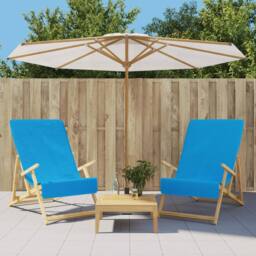 Berkfield Home Beach Towels 2 pcs Turquoise 60x135 cm Fabric 400 GSM - thumbnail 2