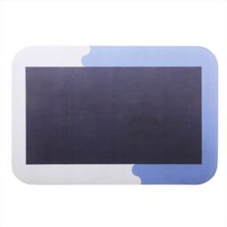 mysmartbuy Diatomite Bath or Shower Mat - Quick Drying, Super Absorbent, Soft & Stain Resistant Bathmat with Non-Slip Underlay - W60 x D40cm in Blue - thumbnail 2