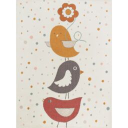 Livabliss Ankara - Kids Mulitcoloured Yellow Blue Washable Rug for Children's Rooms - Size: 80 cm x 150 cm - thumbnail 2