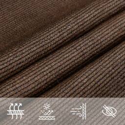 Berkfield Home Sunshade Sail 160 g/m ² Brown 3x4x4 m HDPE - thumbnail 6