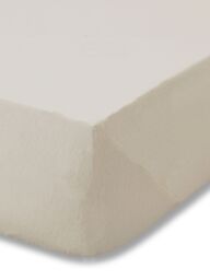 Catherine Lansfield 'Brushed Cotton' Fitted Sheet in Cream - Size: Super King Fitted - thumbnail 3