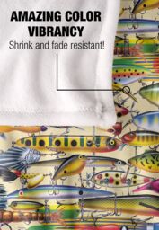 JQ Licensing Fishing Lures Pattern 2 Silky Touch Super Soft Throw Blanket 152 X 127 cm in White - thumbnail 4