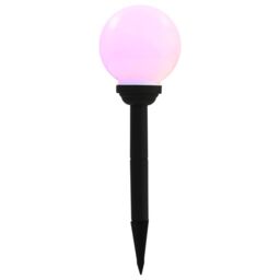 Berkfield Home Outdoor Solar Lamps 4 pcs LED Spherical 15 cm RGB in White - thumbnail 5