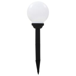 Berkfield Home Outdoor Solar Lamps 4 pcs LED Spherical 15 cm RGB in White - thumbnail 2