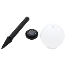 Berkfield Home Outdoor Solar Lamps 4 pcs LED Spherical 15 cm RGB in White - thumbnail 6