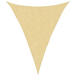 Berkfield Home Sun Shade Sail Sand 3x4x4 m 100% Polyester Oxford in Yellow - thumbnail 2