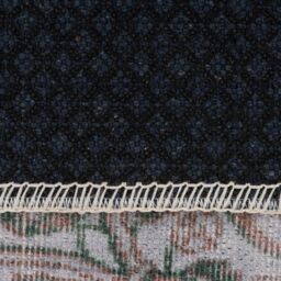 Kukoon Green Distressed Hallway Runner Rug Non Slip & Washable - Size: 60 cm x 240 cm - thumbnail 5