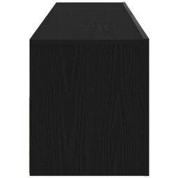 Berkfield Home TV Cabinet with LED Black Oak 120x35x40 cm Engineered Wood - Size: 120 x 35 x 40 cm - thumbnail 9
