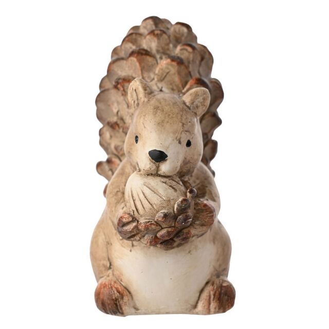 Country Living Autumn Harvest Wood Effect Resin Squirrel - Small in Brown - image 1