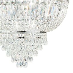 Netlighting Dubai 6 Light Ceiling Light Chandelier Chrome E14 in Grey - thumbnail 2