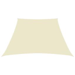 Berkfield Home Sunshade Sail Oxford Fabric Trapezium 2/4x3 m Cream in Beige - thumbnail 2