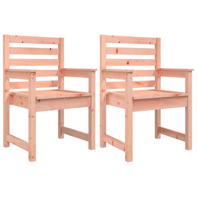 Berkfield Home Garden Chairs 2 pcs 60x48x91cm Solid Wood Douglas in Brown - Size: 60 x 48 x 91 cm - image 1