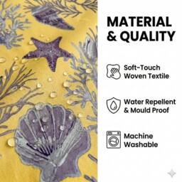 NESTLUNE SHOWER CURTAIN 100% POLYESTER FABRIC MODERN - thumbnail 4