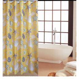 NESTLUNE SHOWER CURTAIN 100% POLYESTER FABRIC MODERN - thumbnail 2