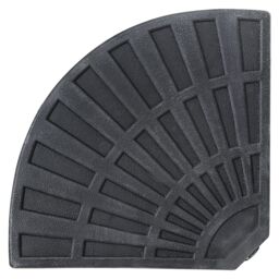 Charles Bentley Patio Banana Hanging Cantilever Umbrella Parasol Base Weights Stand -2 Segments in Black - thumbnail 6