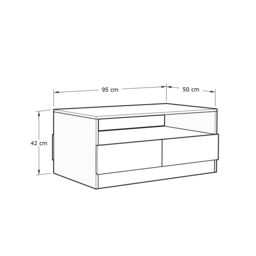 GFW Catania Coffee Table in Walnut - thumbnail 6