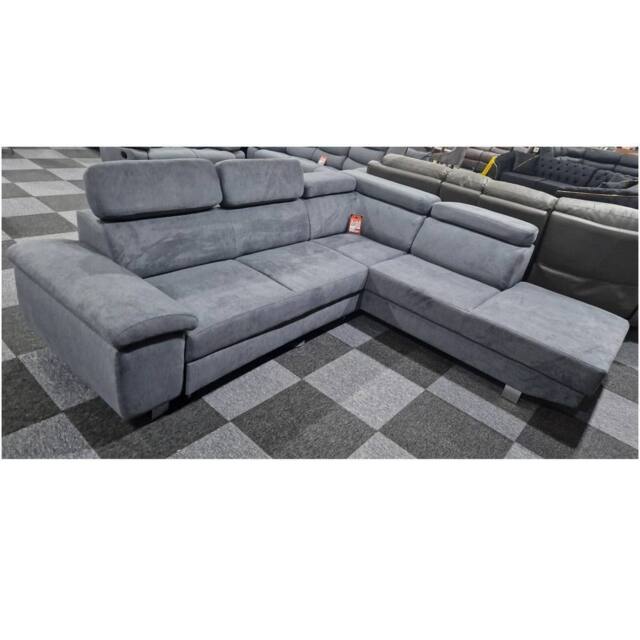Furniture 786 Luton Sofabed Right Hand Facing Corner With Storage Box in Grey - image 1