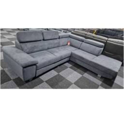 Furniture 786 Luton Sofabed Right Hand Facing Corner With Storage Box in Grey - thumbnail 1