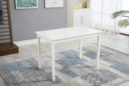 MCC Direct Solid Wooden Kitchen Dining Table & 4 Chairs in White - thumbnail 4