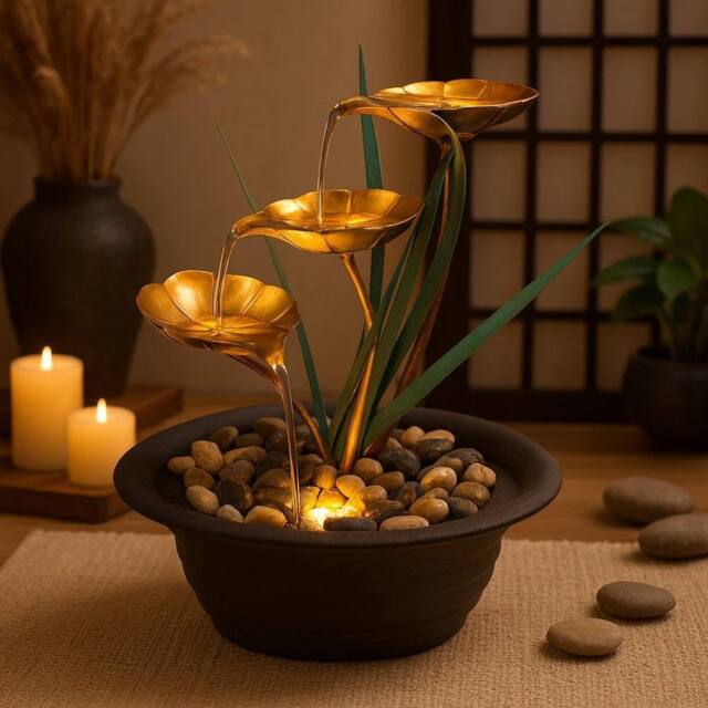 SPETLEK Water Feature Tabletop Indoor LED in Brown - image 1