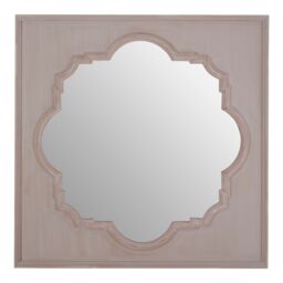 Orsina Gladys Fossil Grey Wall Mirror in Natural