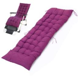 KORVIXA Purple Garden Outdoor Recliner Chair Seat Pad - Size: 100 cm × 150 cm - thumbnail 2