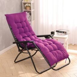 KORVIXA Purple Garden Outdoor Recliner Chair Seat Pad - Size: 100 cm × 150 cm - thumbnail 4