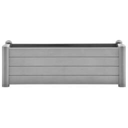 Berkfield Home Garden Raised Bed PP Stone Grey 100x43x35 cm - Size: 100 x 43 x 35 cm - thumbnail 3