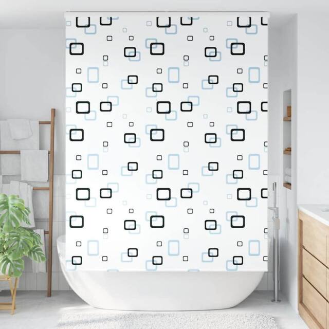 Berkfield Home Shower Roller Blind with Cassette 160x240 cm Fabric Width 156 cm in White - image 1